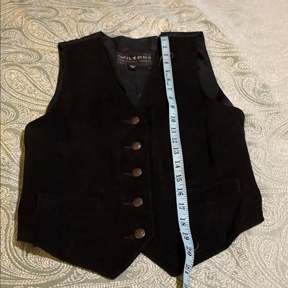 Wilson Black Leather Vest suede - Picture 8 of 8
